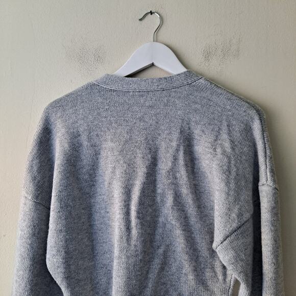 ASTR The Label Saffi Sweater Wool Blend Knit Cardigan Heather Gray Womens Size S - Picture 7 of 11